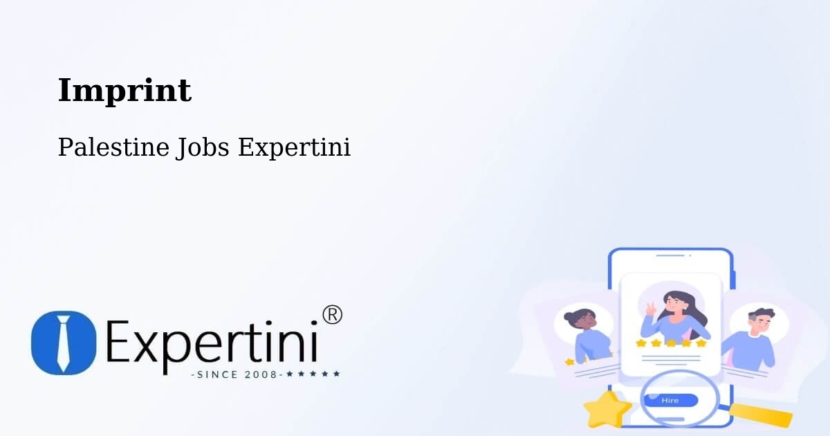 Imprint – Palestine - Palestine Jobs Expertini